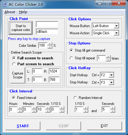 Windows 7 AC Color Clicker 2.6.3 full